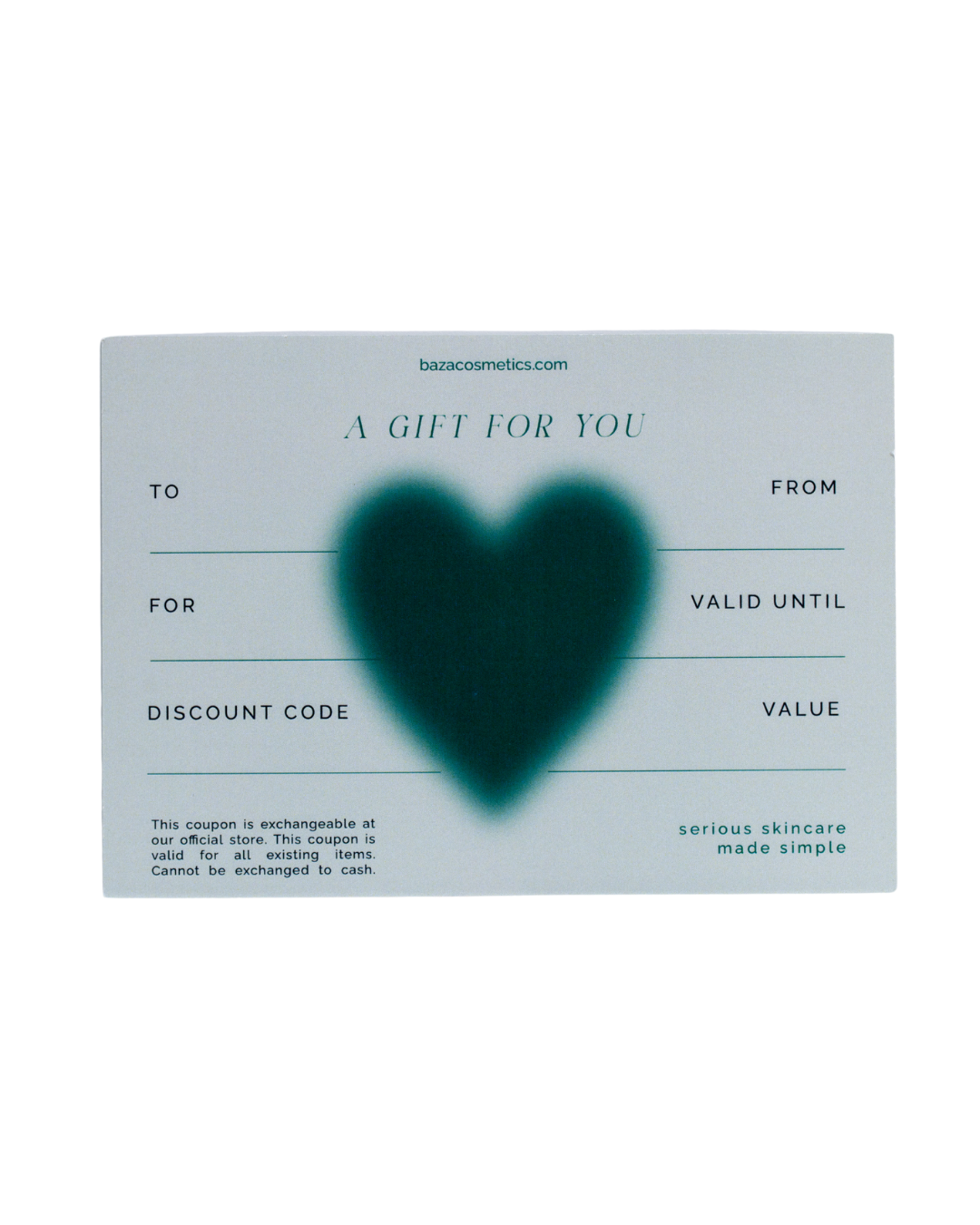 Baza Cosmetics Gift Card (Physical)